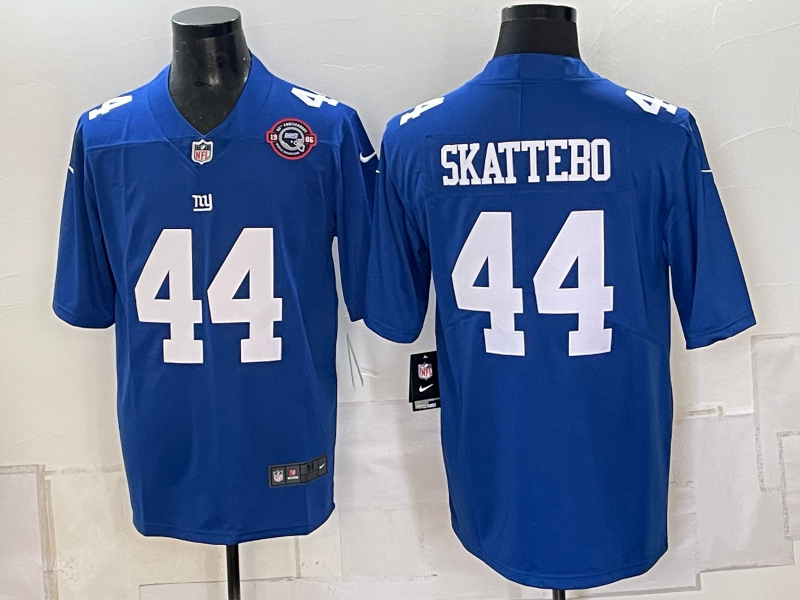 Men New York Giants #44 Skattebo blue Nike 2026 NFL Game Jersey 0931005